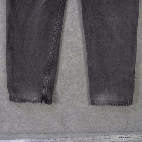 Levis 550 Jeans Mens 33x30 Faded Black Relaxed Fit Tapered Leg Denim Zip Fly - Picture 9 of 12